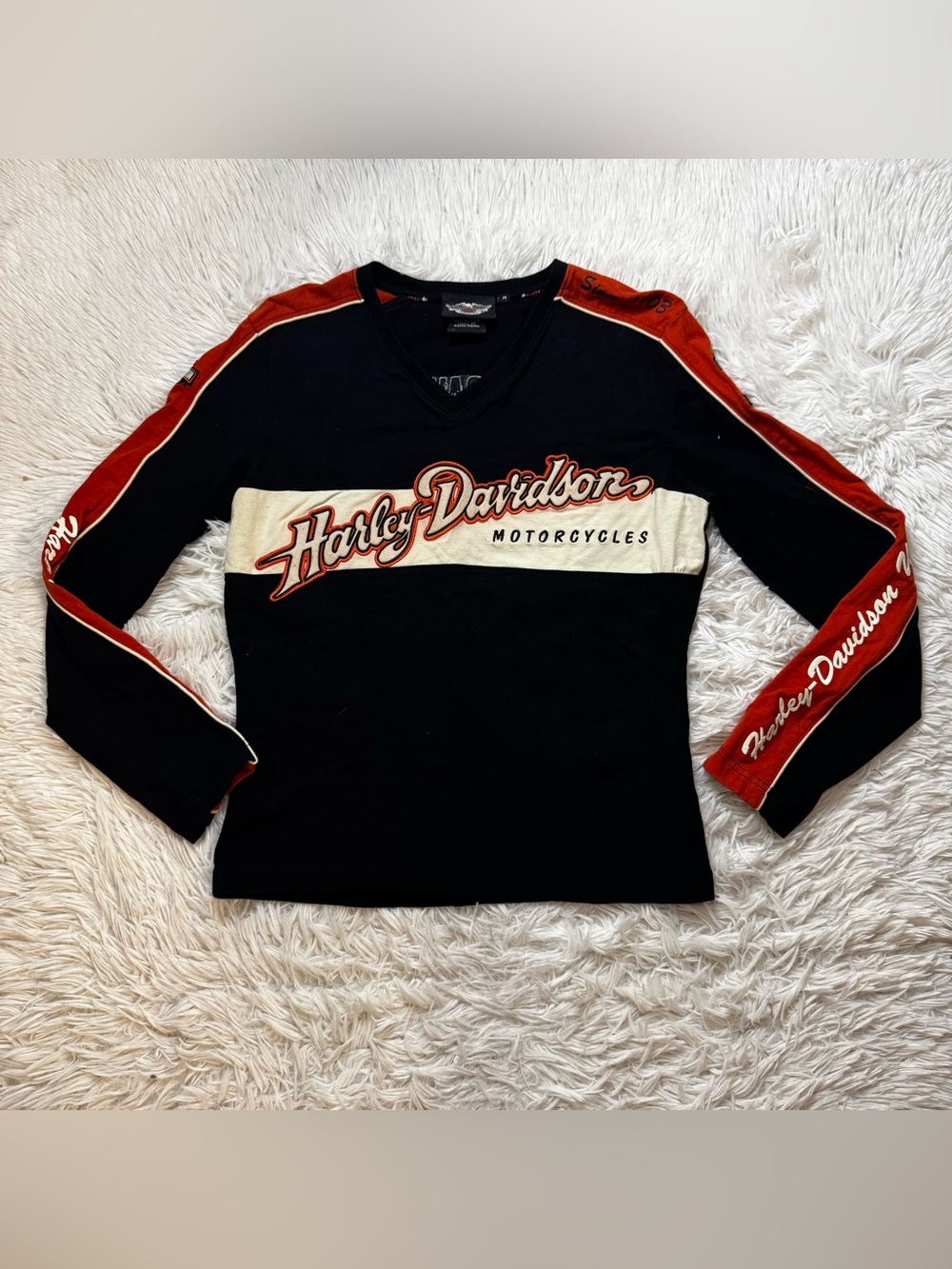 Harley Davidson Shirt Size Medium women’s long sleeve logo